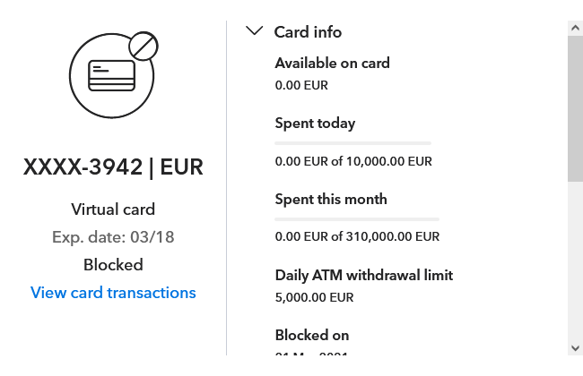 Payoneer EURO Card