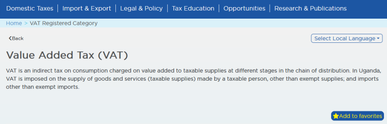 How To Register for VAT in Uganda