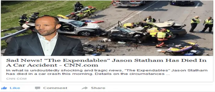 Sad News! Actor Jason Statham Dies In Car Accident – Hoax