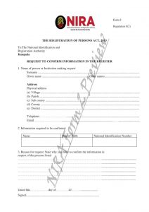 How To Change / Confirm NIRA Uganda Birth Certificate Info