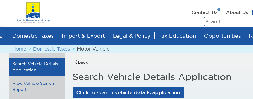 Motor Vehicle Details Search